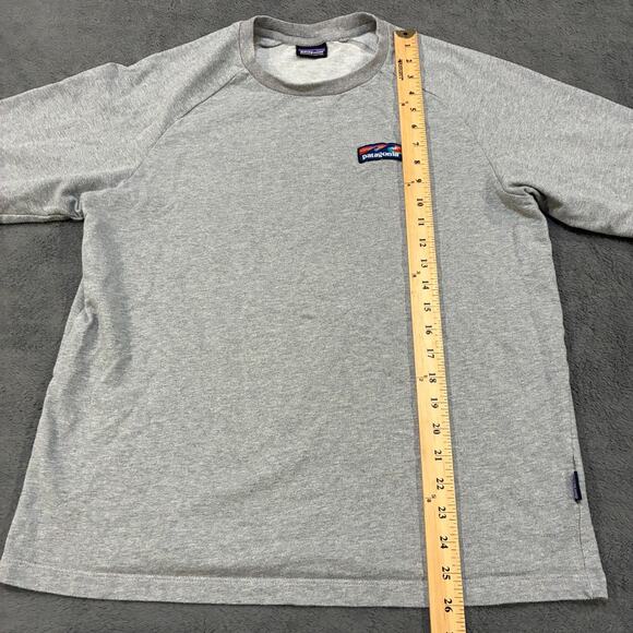 Patagonia Board Label Light Gray Outdoor Long Sleeve Sweatshirt Mens Size Medium - Picture 5 of 10